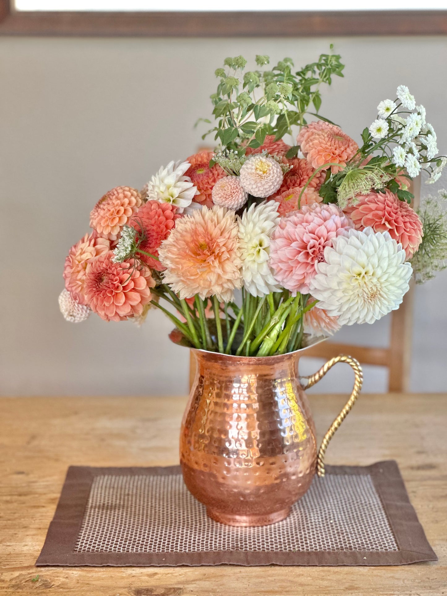 Fresh flower bouquet (June-October)