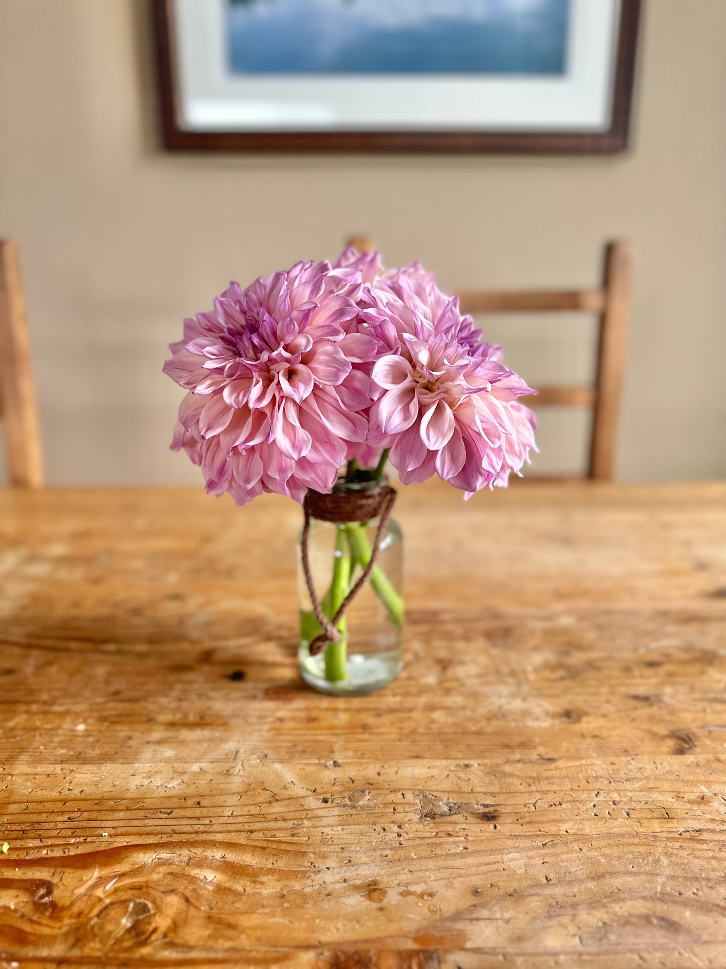 Romantic and elegant dahlia wedding flowers