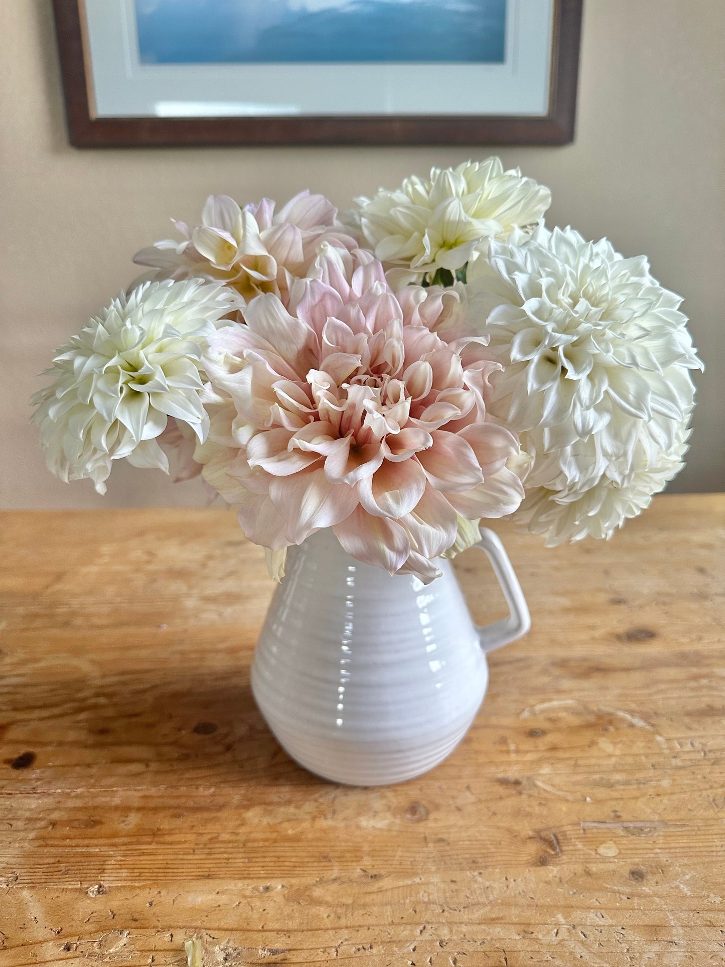 Romantic and elegant dahlia wedding flowers