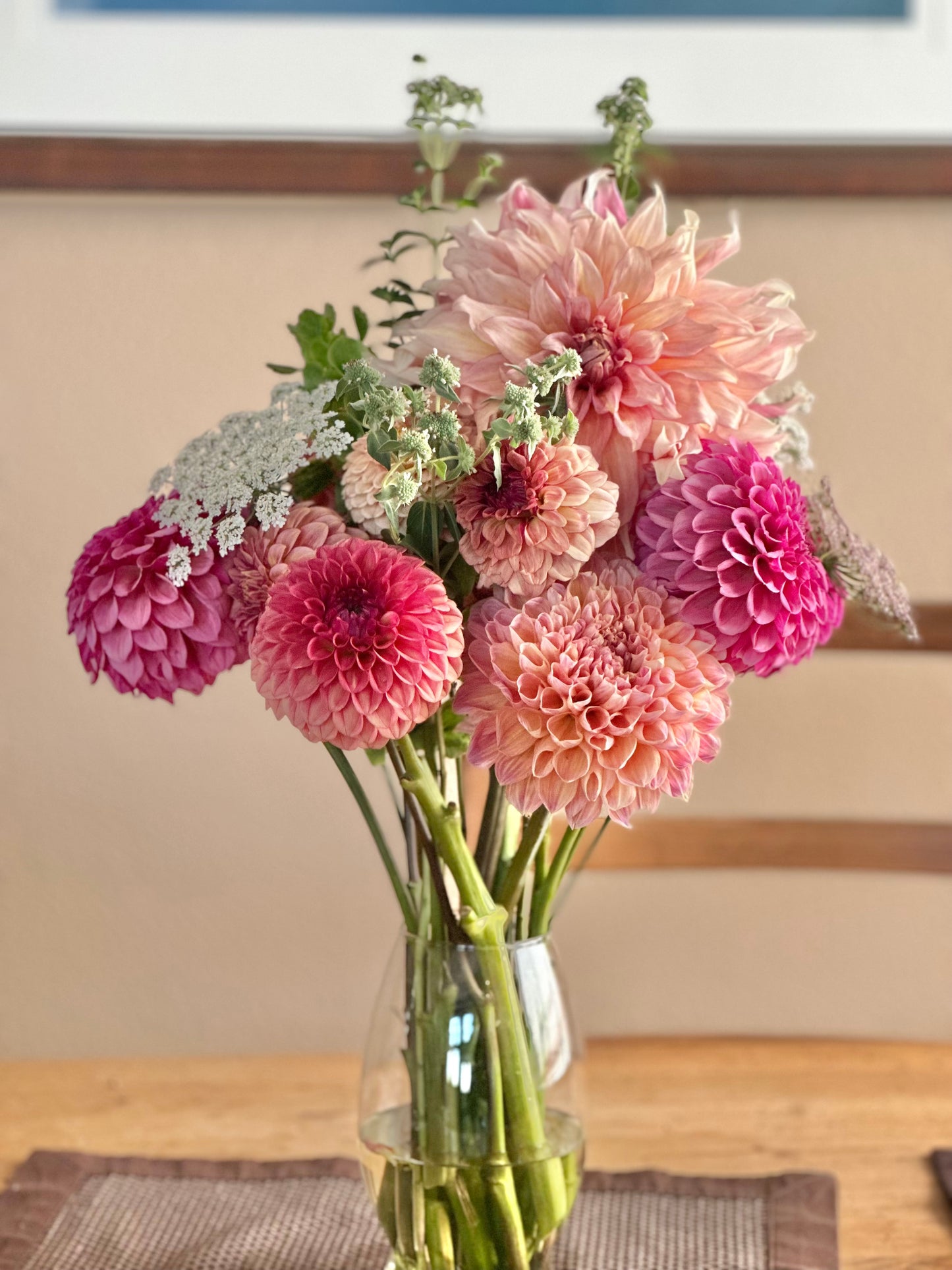 Fresh flower bouquet (June-October)