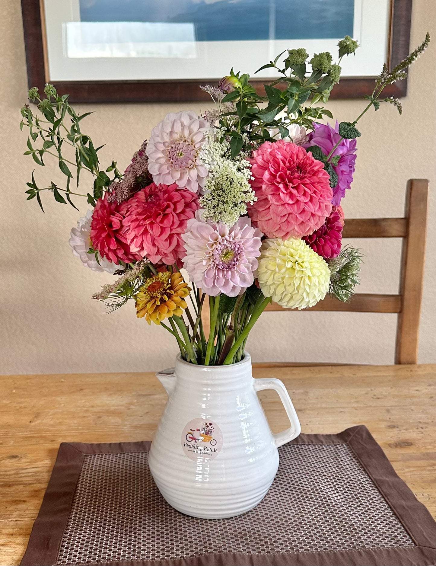 Fresh flower bouquet (June-October)