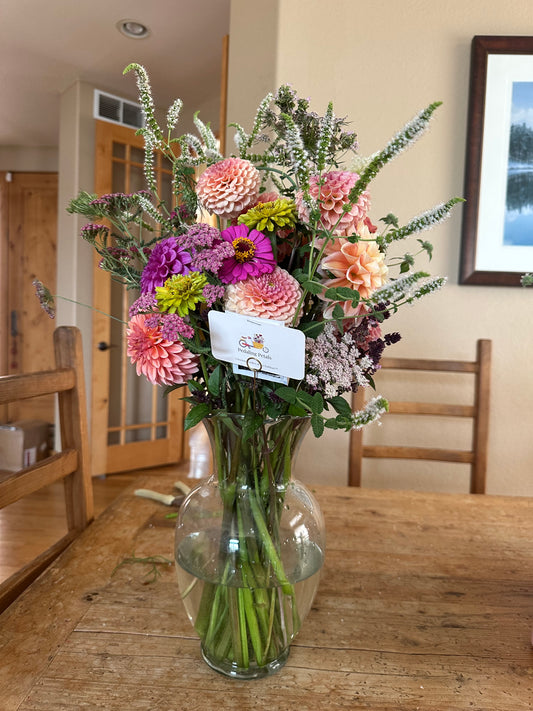 Mixed Seasonal Dahlia Bouquet