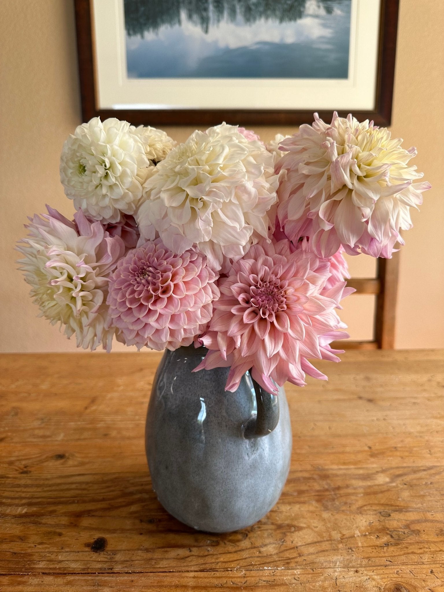 Romantic and elegant dahlia wedding flowers - Pedaling Petals