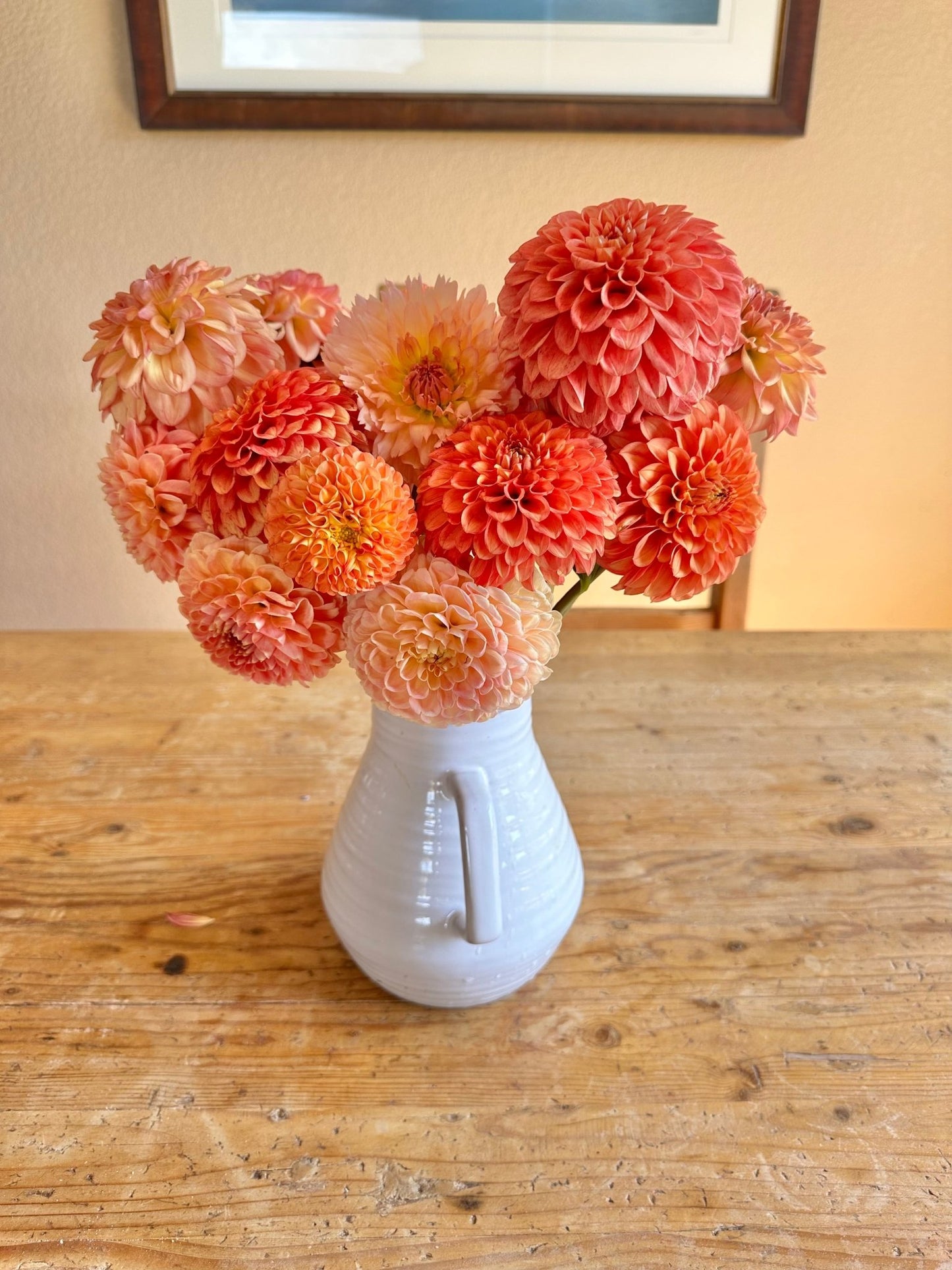Romantic and elegant dahlia wedding flowers - Pedaling Petals